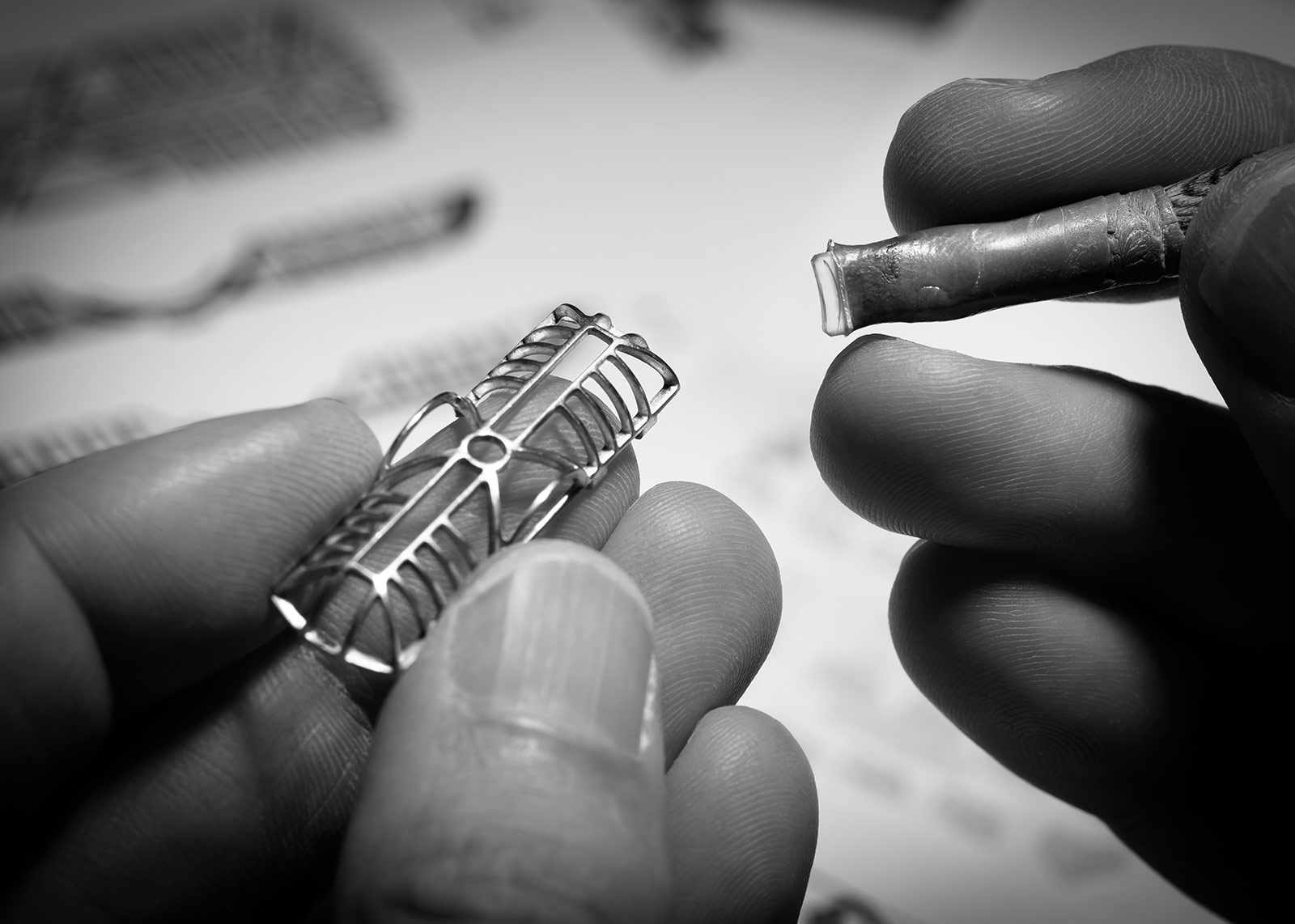 Photographie du montage de la bague du Grand Palais par Irene Paris