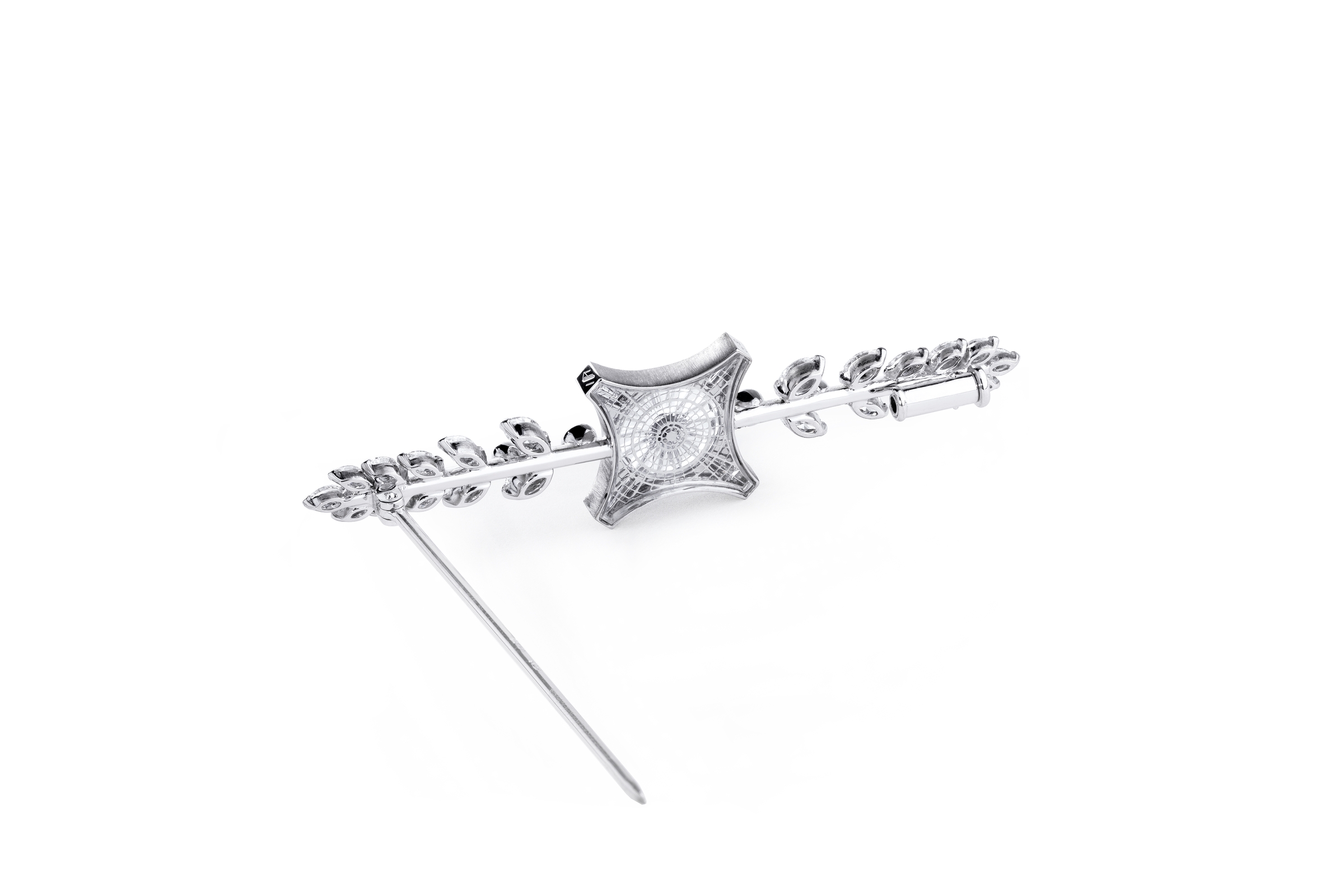 The Dome Brooch - White Gold, Rock Crystal & Diamonds - Irène - Paris - le Grand Palais - High Jewellery - Architecture - Scenography